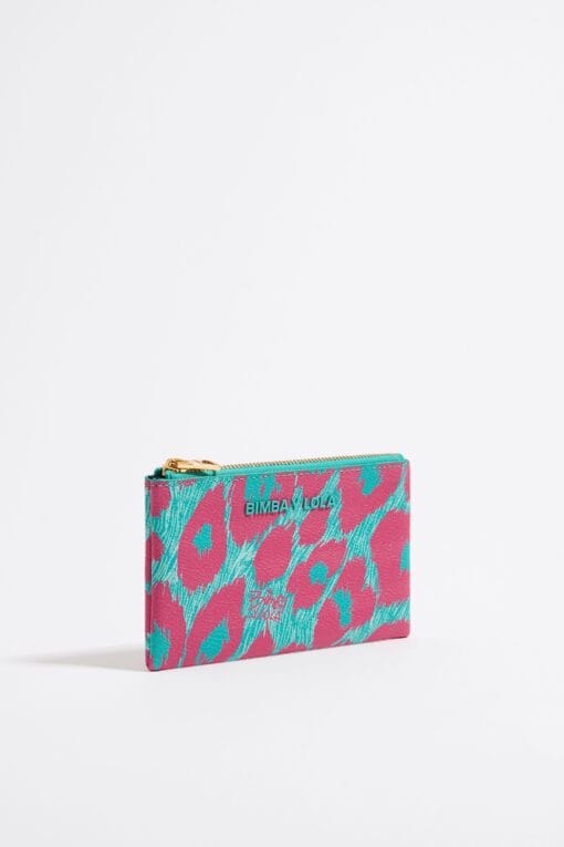 Monedero de Leopardo Turquesa
