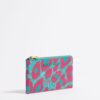Monedero de Leopardo Turquesa