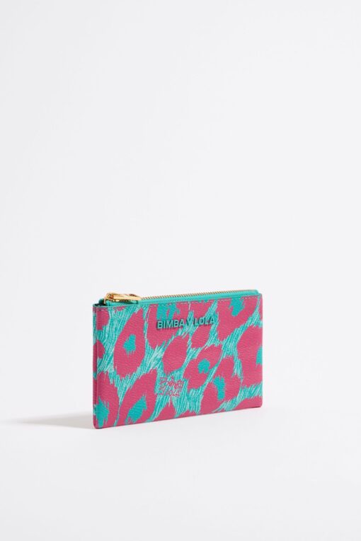 Monedero de Leopardo Turquesa