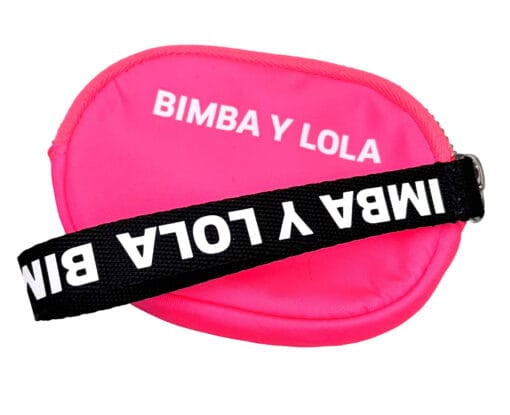 Monedero Ovalado Nylon Rosa