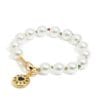 Pulsera de Perlas con Logo de Caramelo y Cordón Multicolor