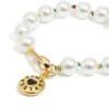 Pulsera de Perlas con Logo de Caramelo y Cordón Multicolor