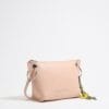 Bolso Trapecio Mediano Piel Rosa Claro