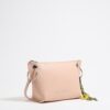 Bolso Trapecio Mediano Piel Rosa Claro