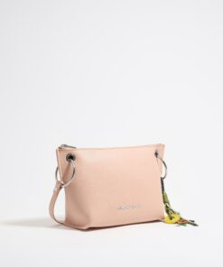 Bolso Trapecio Mediano Piel Rosa Claro